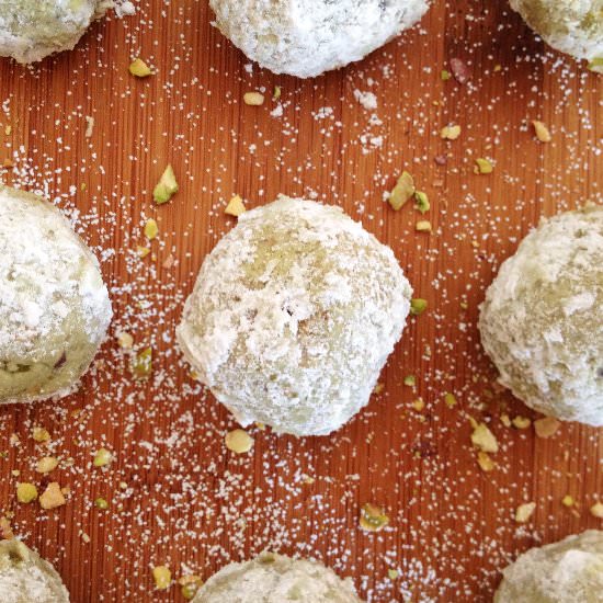 Russian Coconut Green Tea Cakes - Recipe photo by WillBakeforBooks