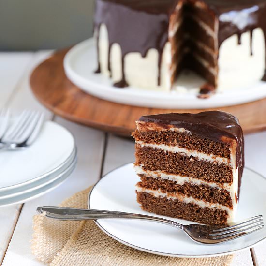 Whiskey Stout Chocolate Cake - Recipe photo by the little epicurean