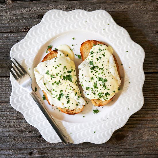 Easy Homemade Hollandaise - Recipe photo by Kitchen Konfidence