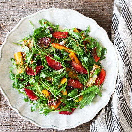 Carrot, Fennel & Blood Orange Salad - Recipe photo by Kitchen Konfidence