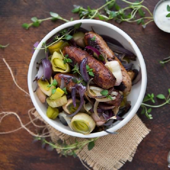 Sausage Leek and Red Onion - Recipe photo by Rock My Style