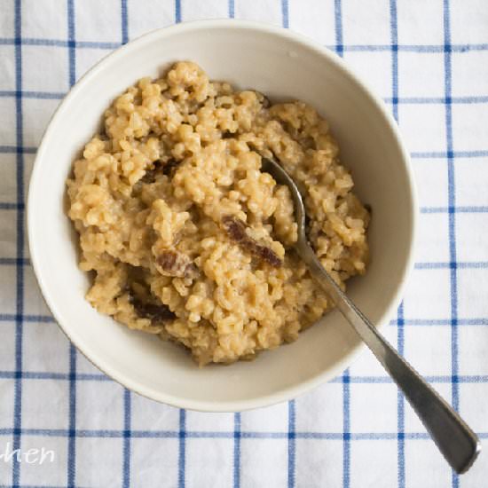 Brown Rice Pudding with Tahini - Recipe photo by gugaskitchen