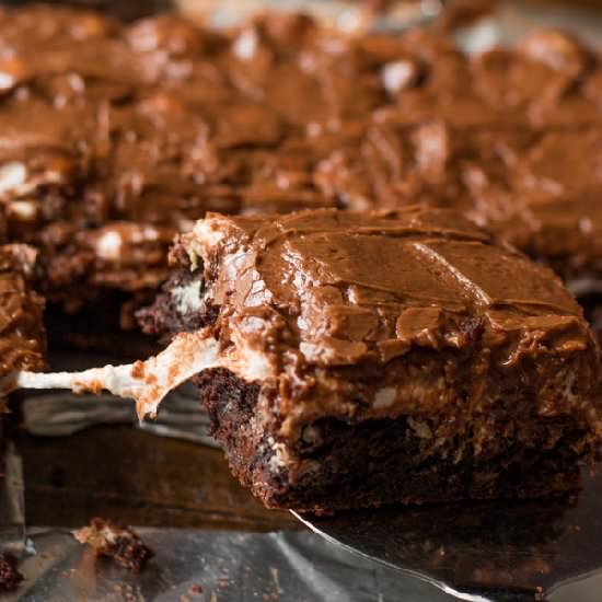 Thin Mint Mississippi Mud Brownies - Recipe photo by sweetbasil
