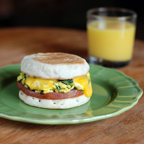 Cheese-y, Eggy, Breakfast Muffin - Recipe photo by Circle B Kitchen