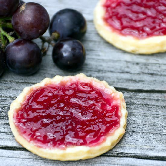 Grape tartlets - Recipe photo by Linno