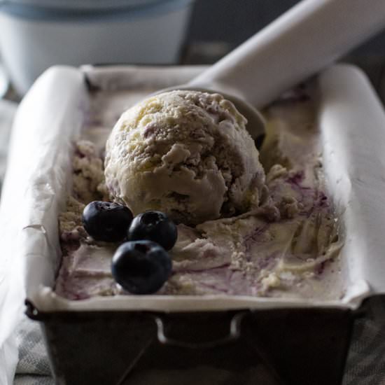 Blueberry Cheesecake Ice Cream - Recipe photo by ktphotogirl