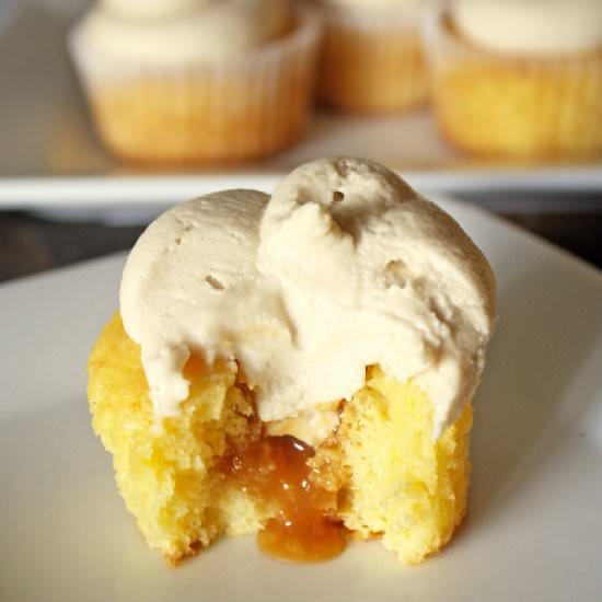 Caramel filled cupcakes - Recipe photo by CakeJournal