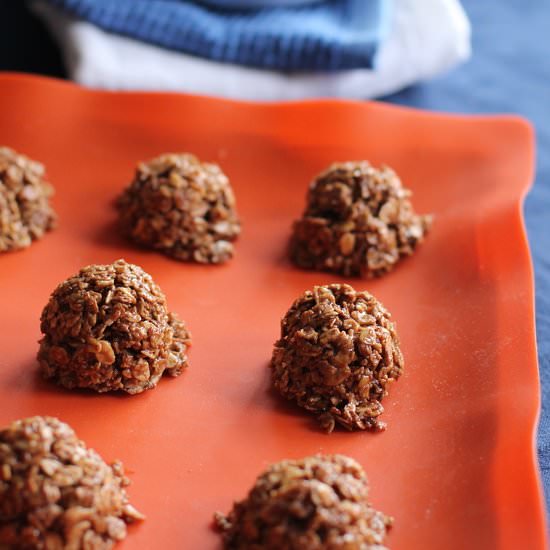 No-Bake Chocolate Oatmeal PB Cookie - Recipe photo by graincrazy
