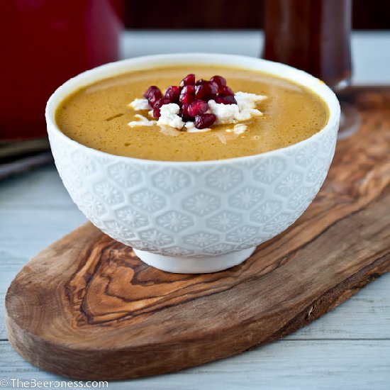 Irish Red Ale Butternut Squash Soup - Recipe photo by TheBeeroness