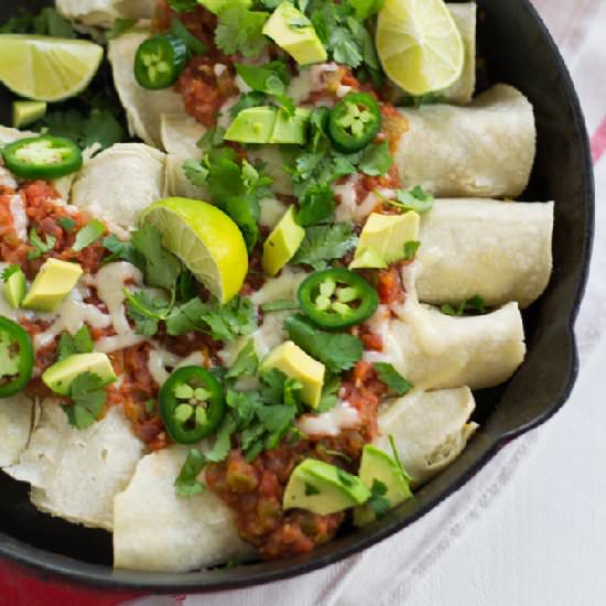 Butternut Squash Enchiladas - Recipe photo by FerraroKitchen