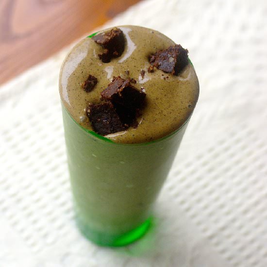 Chocolate Protein Shamrock Shake - Recipe photo by Margarets Dish