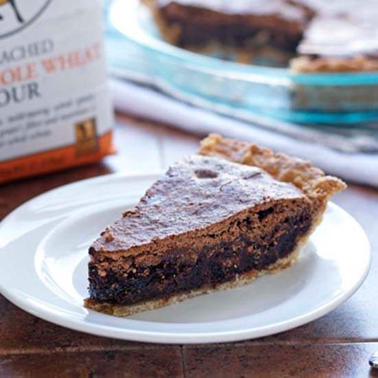 Irish Whiskey Brownie Pie - Recipe photo by wellplated