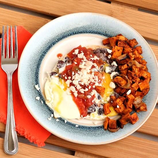 Huevos Rancheros & Sweet Potatoes - Recipe photo by lcrowther