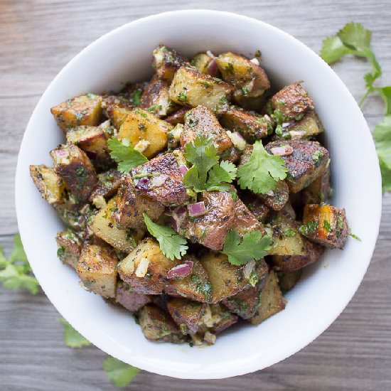 Roasted Herbed Potato Salad - Recipe photo by thestylistquo