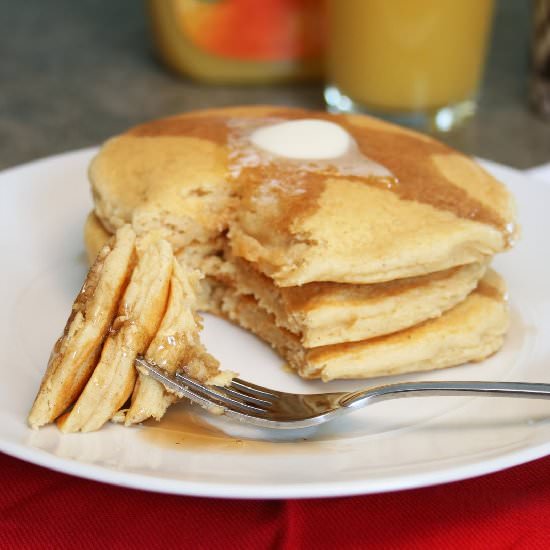 Homemade Gluten Free Pancakes - Recipe photo by LazyGlutenFree
