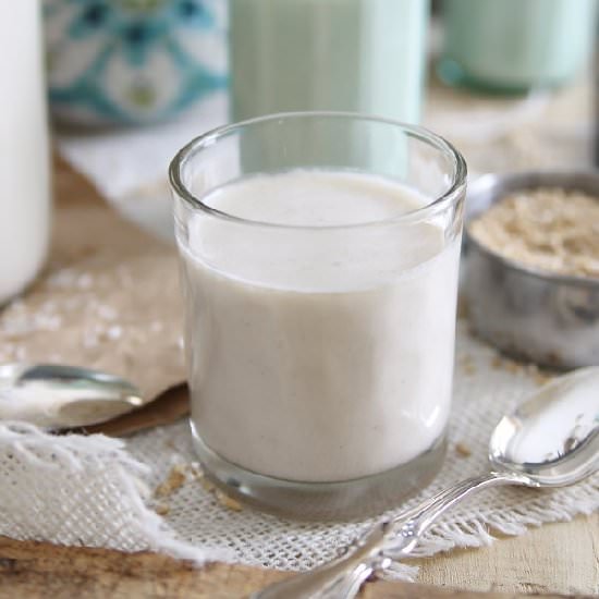 Vanilla Coconut Oat Milk - Recipe photo by Running to the Kitchen