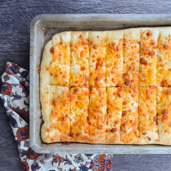 Pizzeria Style Cheesy Breadsticks - Recipe photo by serenabakessimplyfrom scratch