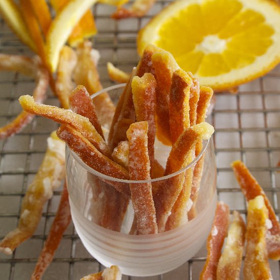 Candied Orange Peel - Recipe photo by culinaryginger