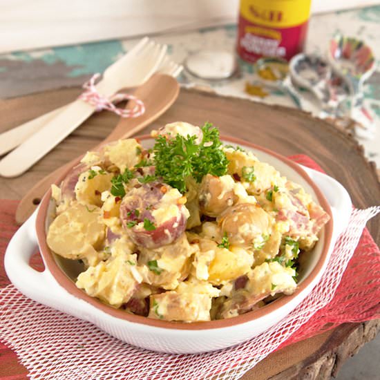 Curried Potato Salad - Recipe photo by InMyRedKitchen