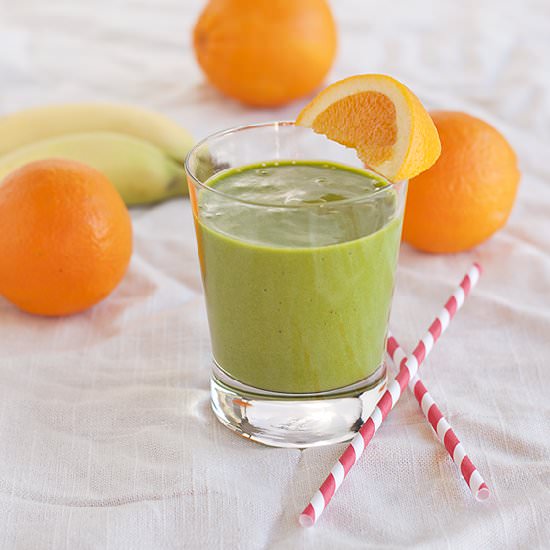 Spinach Orange Smoothie - Recipe photo by Savvy Sassy Moms