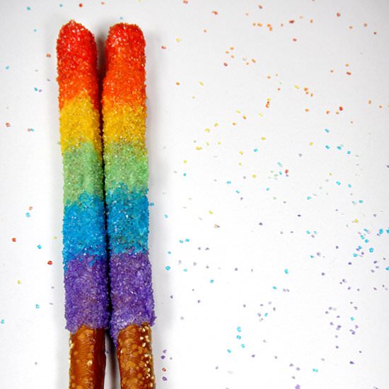 Rainbow Pretzel Sticks - Recipe photo by FrostingandaSmile