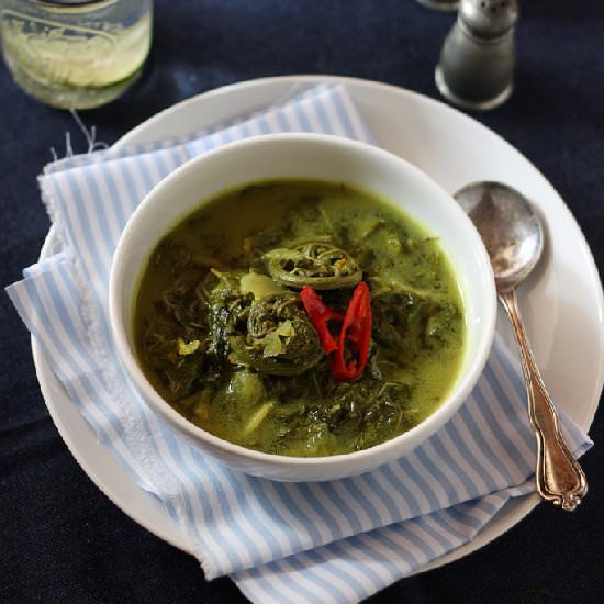 Indonesian fern curry - Recipe photo by cooking chapter