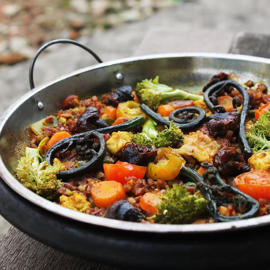 Paella ala Valenciana with Snail - Recipe photo by Dentist Chef