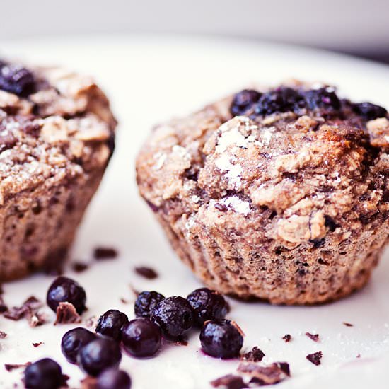 Gluten-Free Vegan Blueberry Muffins - Recipe photo by calmmindbusybody