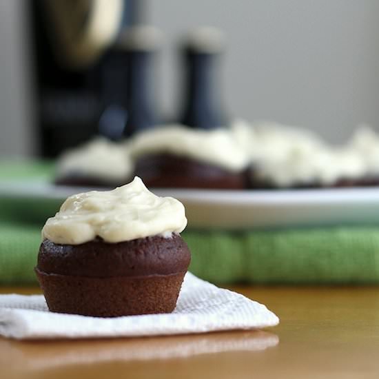 Chocolate Guinness Cupcake - Recipe photo by degreesofprep