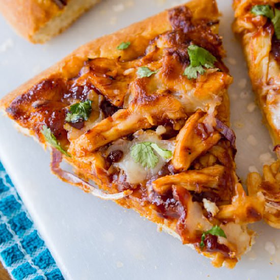 BBQ Chicken Pizza - Recipe photo by sallysbakingaddiction