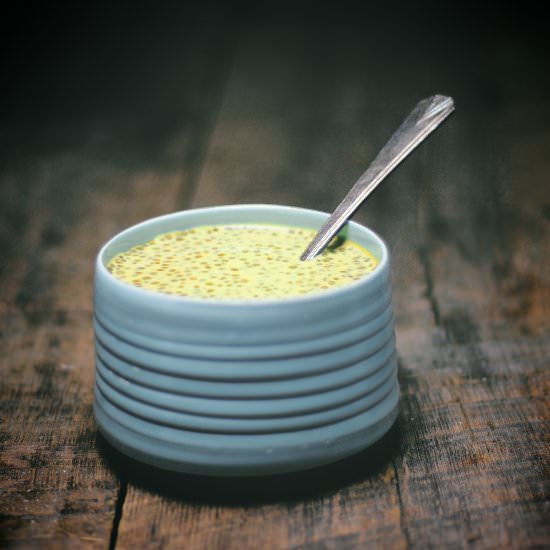Cardamom Turmeric Chia Seed Pudding - Recipe photo by abrowntable
