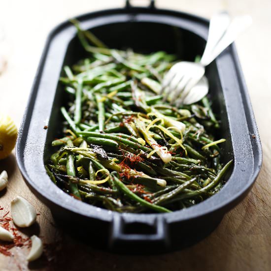 Green Beans w/ Bagna Cauda - Recipe photo by Feasting at Home