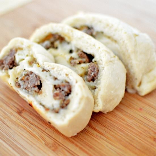 Italian Sausage Bread - Recipe photo by peoniesandprettythings