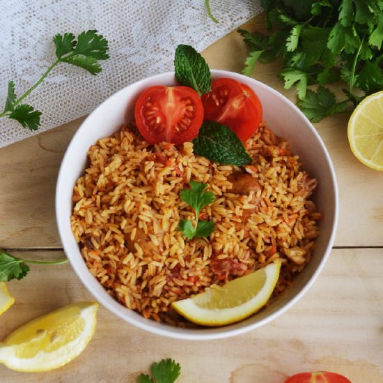 Mediterranean Chicken Pulao - Recipe photo by Savory and Sweet Food