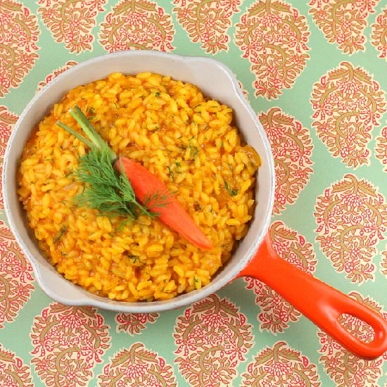 Carrot and Dill Risotto - Recipe photo by The Runaway Spoon