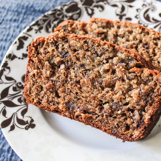 Chocolate Chip Banana Walnut Bread - Recipe photo by anunblurredlady