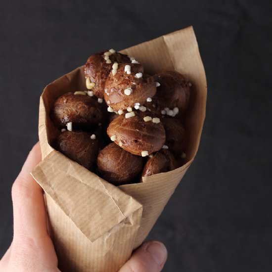 Coffee and Cocoa Chouquettes - Recipe photo by craftmarmalade