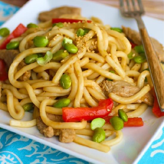 Pork lo mein - Recipe photo by SheKnows Food Editor