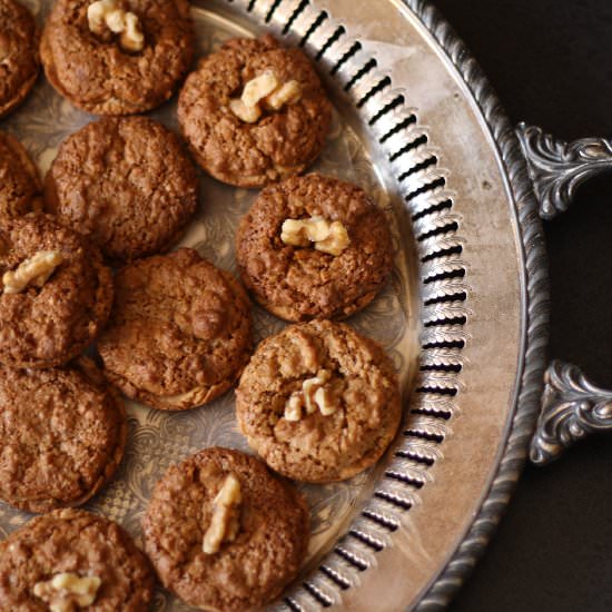 Walnut Cup Cookies - Recipe photo by honeyandbirch