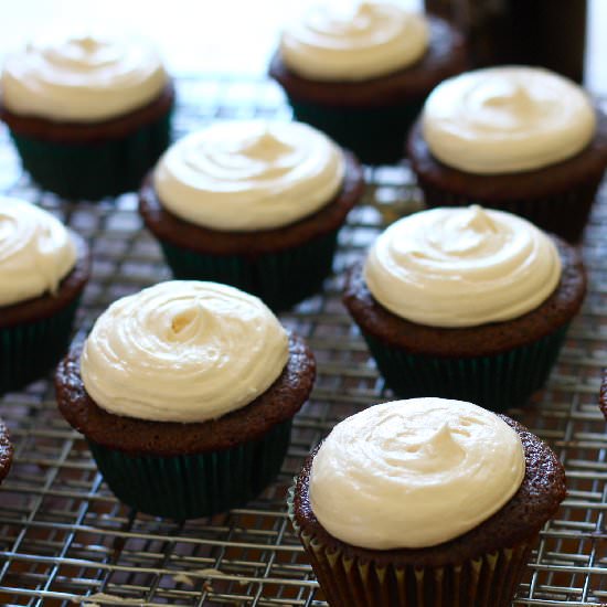 Guinness and Baileys Cupcakes - Recipe photo by Confectionary Tales