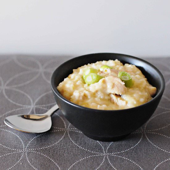 Chicken Rice Porridge (Arroz Caldo) - Recipe photo by mylalakitchen