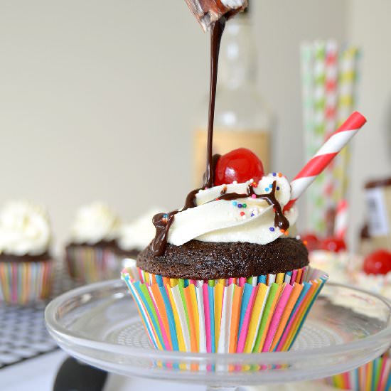 Sailor Sundae Cupcakes - Recipe photo by Fair Robin Revival