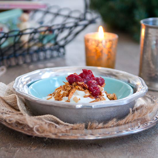 Spiced Almond and Apple Granola - Recipe photo by afavoredlife