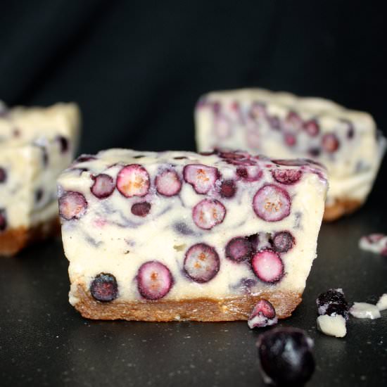 Blueberry Ice Cream Bars - Recipe photo by createnplate