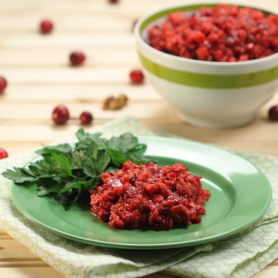 Mom's Sweet Cranberry Relish - Recipe photo by Barbaracooks