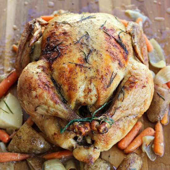 Rosemary Roasted Chicken - Recipe photo by thebelleofthekitchen