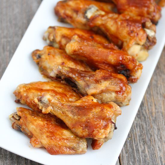 Crispy Baked BBQ Wings - Recipe photo by kirbie