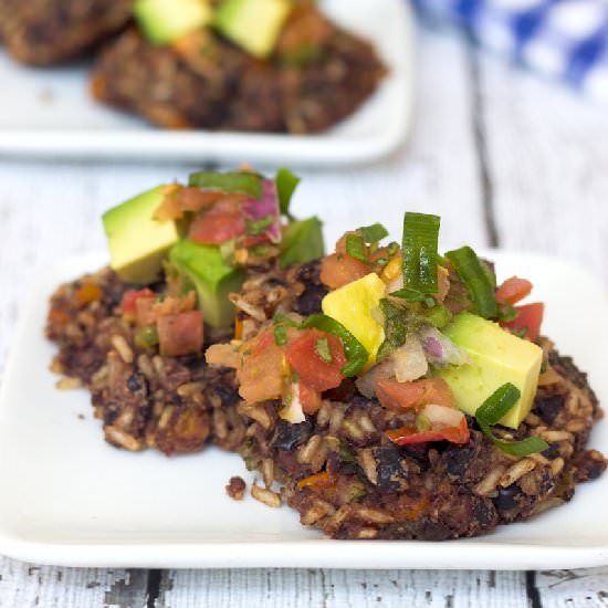Wild Rice and Black Beans Cakes - Recipe photo by Prepgreen