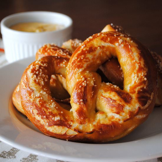 Ballpark Style Soft Pretzels - Recipe photo by Food&amp;Swine