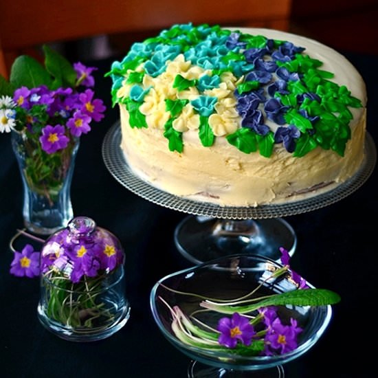 Spring Flowers Cake - Recipe photo by olgalina